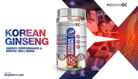 Korean Panax Ginseng 10,000mg (60 Tablets) Strongest Legal Ginseng Extract 100% Pure Certified