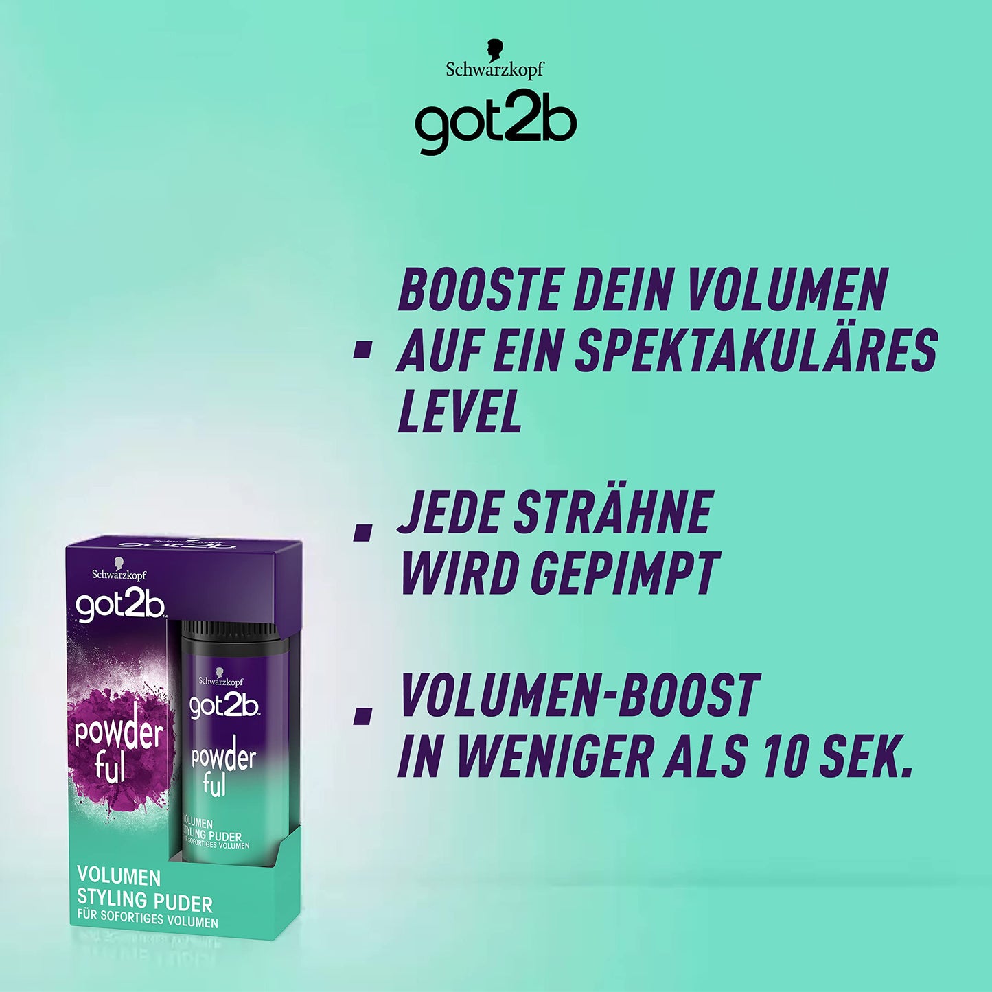 got2b Schwarzkopf Powder'ful Hairline Powder Volume, Pack of 1 (10 gm)