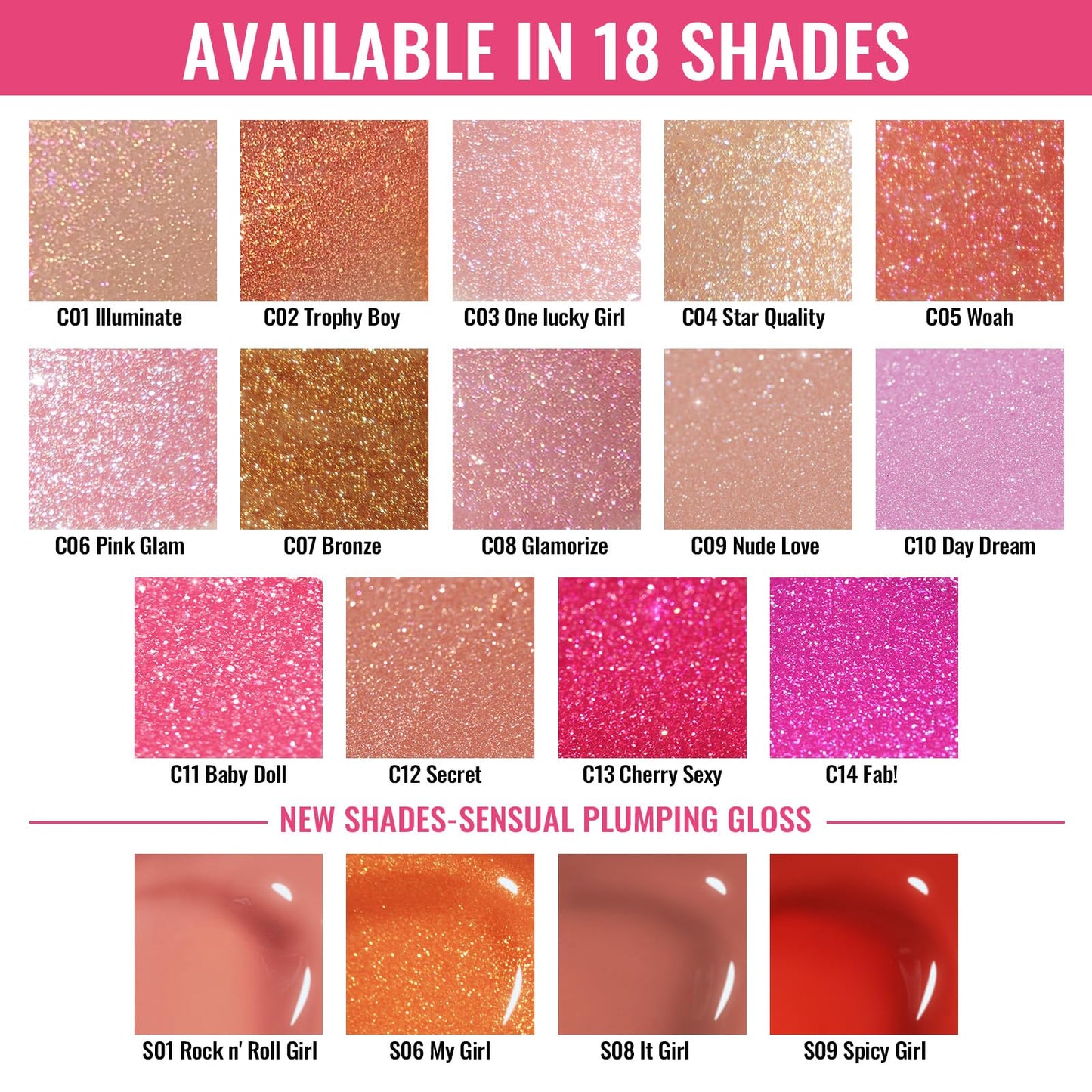 Oulac Light Orange Lip Gloss High-shine Moisturizing Lip Gloss Oil Liquid Lipstick Non-stick Cup Glitter lipstick Lip Tint Reduce Fine Lines Lip Glaze For Dry Lip C02