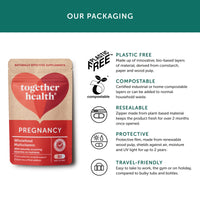Pregnancy Multi Vitamin and Mineral – Together Health – Recommended During Conception, Pregnancy & Breastfeeding – Includes 400mcg Folic Acid – Vegan Friendly – Made in The UK – Pack of 4