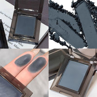 Wormeer Matte Nude Blue-gray Eyeshadow - High Pigment, Intense Monochrome Buxom Eyeshadow for Easy Makeup Application - Longwear, Waterproof, Blendable Pressed Powder Single Shadow - 24 Hour Wear