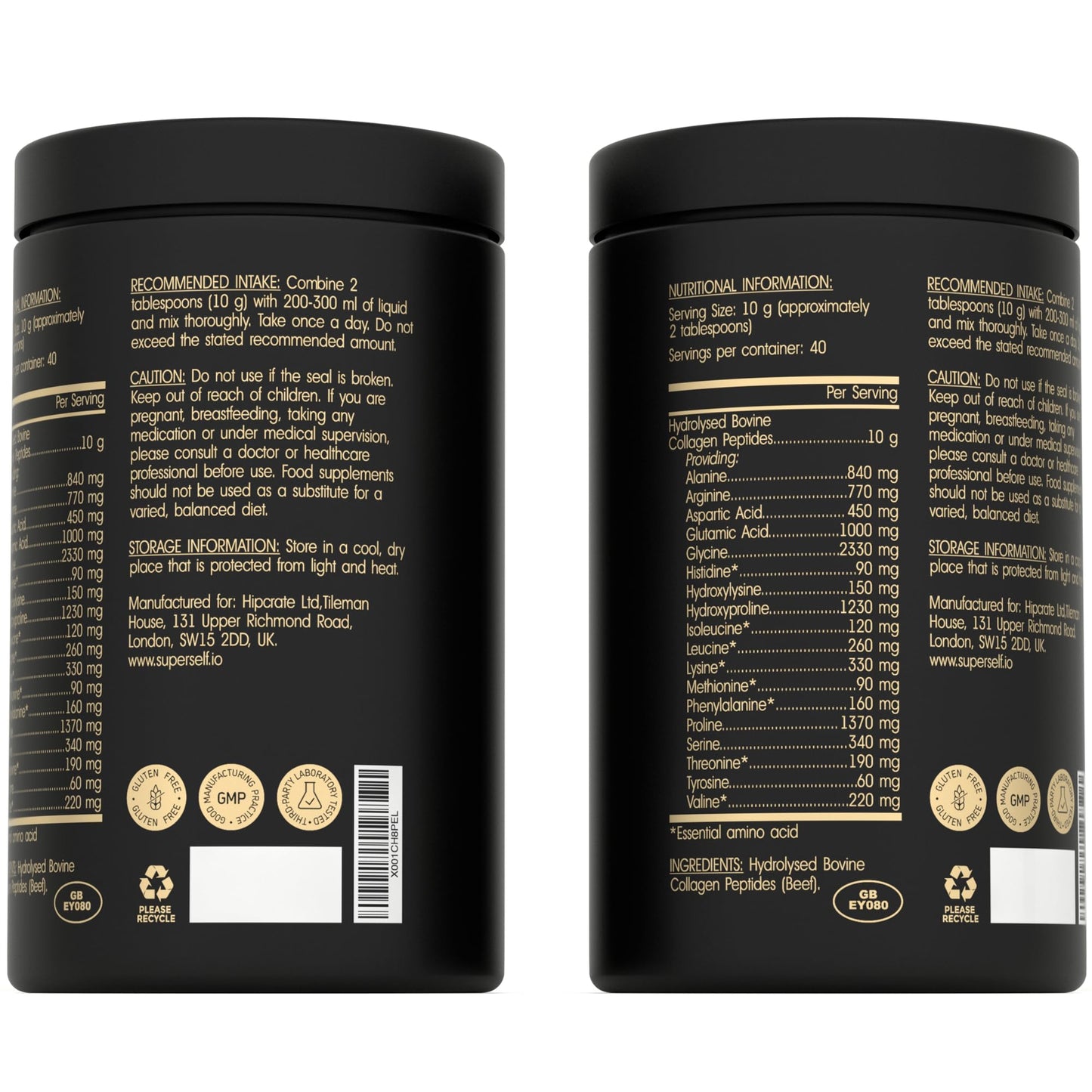 Premium Collagen Powder - Collagen Supplements for Women & Men - Pure Bovine Collagen Peptides 400g - Hydrolysed Collagen Type 1 and 3 for Skin, Hair & Nails - Tasteless, Dissolves Easily, Mixes Well