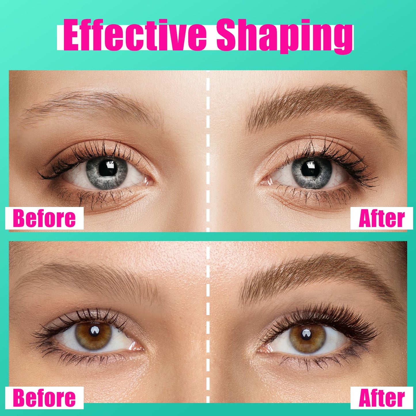 bayfree Thickening Eyebrow, Waterproof Tinted Brow Glue Eyebrow Gel, Wearable Eyebrow Glue for 16h, Blonde