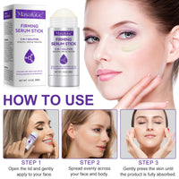 Retinol Firming Serum Stick, Collagen Peptides Firming Serum Stick, Anti Aging Peptides Cream Stick, Retinol Stick for Tightening Sagging Skin, Reduces Wrinkles & Lines, Improves Skin Elasticity (2PC)