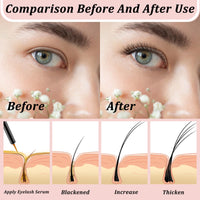 CGBOOM Eyelash Growth Serum Lash Serum Lash Enhancing Serum Boosting Lash Conditioner for Natural Fuller Thicker Longer Looking Eyelashes Healthier Vegan Cruelty-Free (2P PINK)