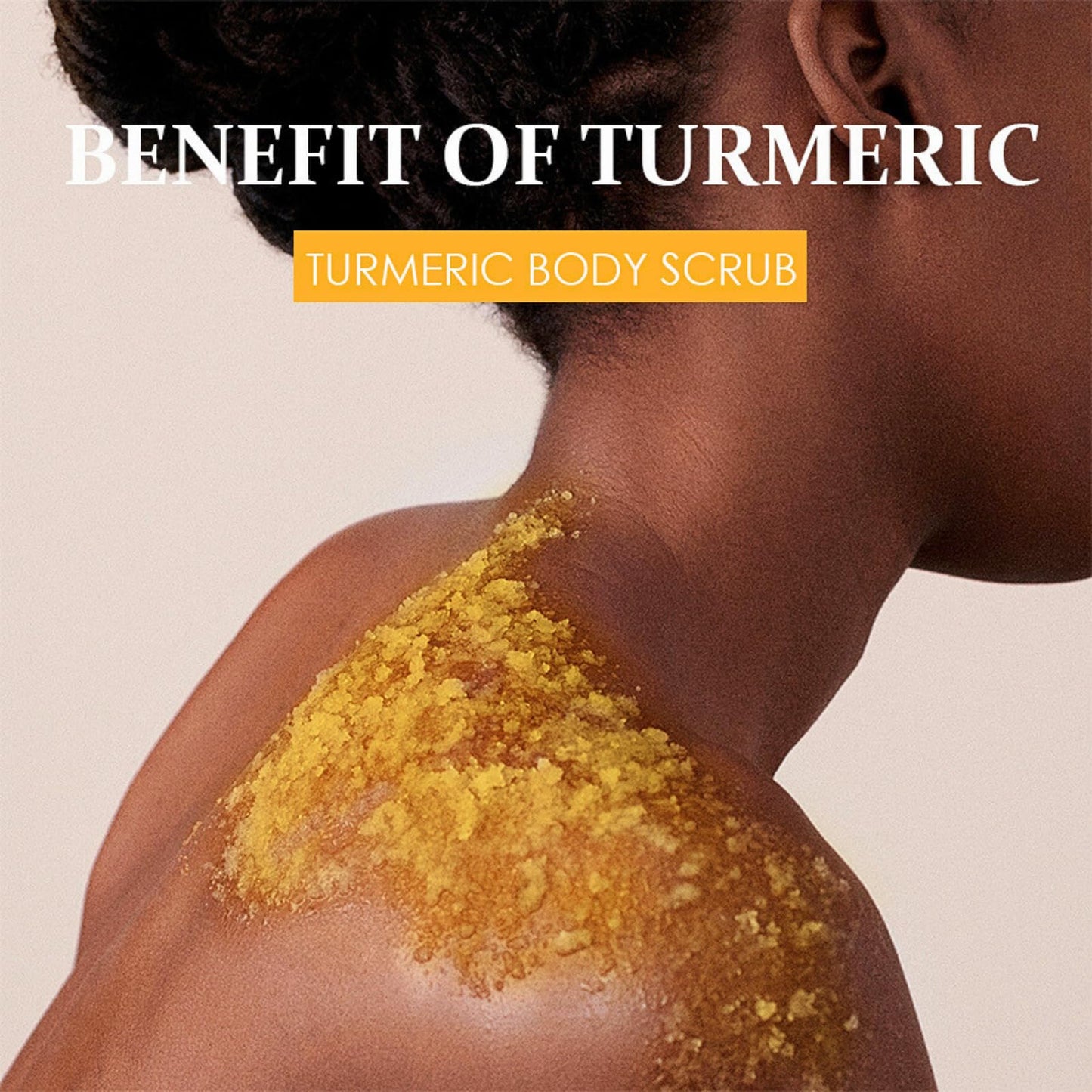 Turmeric And Vitamin C Body Scrub, Exfoliating Body Scrub With Turmeric, Dead Skin Remover For Body, Improve Dark Spots&Acne, Natural Deep Cleansing Body Scrub Exfoliator, Body Skin Care, 100g