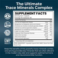 Insynergy Labs Ultra Premium Trace Minerals Complex | The UK’s No1 Minerals Supplements | 90 Multimineral Tablets Supplement | Zinc + Iodine + Selenium + Boron + Potassium + Copper