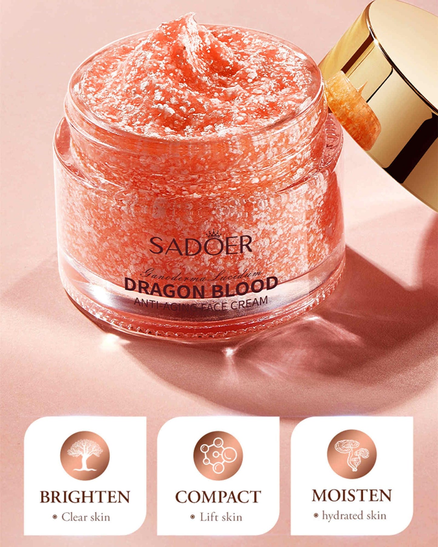 Dragon Blood Face Cream, Dragon Blood Anti Aging Face Cream, Dragon Blood Cream, Anti-Wrinkle Hydrating Rejuvenating Face Cream Luxury Skincare for Glowing Skin 50g