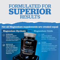 Magnesium Glycinate with Vitamin B6, Zinc and Pantothenic Acid - 120 Vegan Capsules - 250mg Elemental Magnesium from Chelated Magnesium per Serving - High Strength Magnesium Bisglycinate