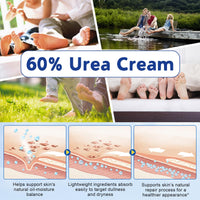 MrCuvaryas Urea Foot Cream 60 Percent Heel Balm Stick Set & Foot File Set, Urea Cream for Feet, 2% Salicyl - ic Acid Foot Cream for Cracked Heels and Dry Skin Cracked Heel Repair Cream Stick, Foot Moisturiser