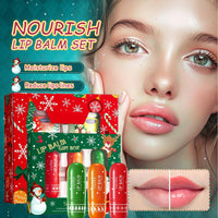 SHEBEEDO Christmas Lip Balm Set,Mini Lip Sleeping Mask Set+Lip Balm Set,Day And Night Repair For Chapped Cracked Dry Lips,Moisturizing Lip Mask Multipack,Natural Bright,Reduce Lip Lines&Wrinkle,Gifts For Women