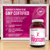 NUTRAWOMAN - Womens Multivitamins | Womens Vitamins - 30 Tablets - 27 Vitamins & Minerals - Daily Multivitamin for Energy & Health - with Probiotics, Biotin, Folic Acid & Methyl B12 - NutraVit