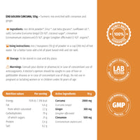 Nature's Finest by Nutrisslim Golden Curcuma Latte (125g), Delicious Turmeric Drink with Ginger and Cinnamon, Caffeine-Free, Vegan Latte Mix, 100% Organic Natural Ingredients