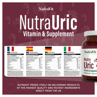 NUTRA URIC - 4000mg Montmorency Cherry| Ultra High Strength - 30 Cherry Tablets| Uric Acid Tablets/Supplement by NutraVit