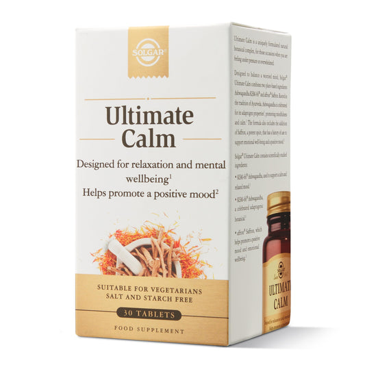 SOLGAR Solgar Ultimate Calm Tablets - Pack of 30 - Supports Relaxation and Mental Wellbeing - Vegan and Gluten Free Gold