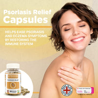 Strength & Spices Psoriasis Relief Skin Care Supplements, Immune System Booster with 31 Powerful Ingredients and Amino Acids, Soothes Red, Flaky Skin, 1000 mg, 60 Vegan Capsules, Refill
