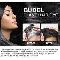 Ruojiar Temporary Root Touch Up,Hair Mascara for Grey Hair,Black Hair Mascara for Grey Hair Cover Up,Root Touch Up Stick with Brush,Suitable for Both Men &Women,Quick Dry Gray Root Cover Up Smudge(Black)