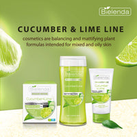 Bielenda BOUQUET NATURE - Replaces 3 Products In Achieving Perfectly Clean And Smooth Skin Of The Face And The Whole Body - Cucumber And Lime Gel+Scrub+Serum 3In1-150 g