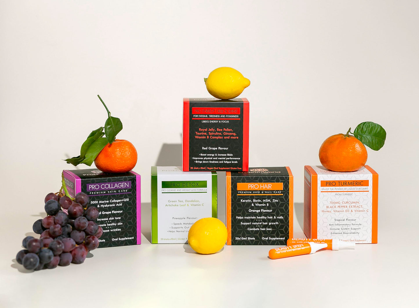 ProNutriWorld Vitamin D Turmeric Shots (20x10ml) 700mg Curcumin with Black Pepper, 20ug of Vitamin D3, Daily Defence, 3X Higher Absorption, Natural Ingredients, No Added Sugar