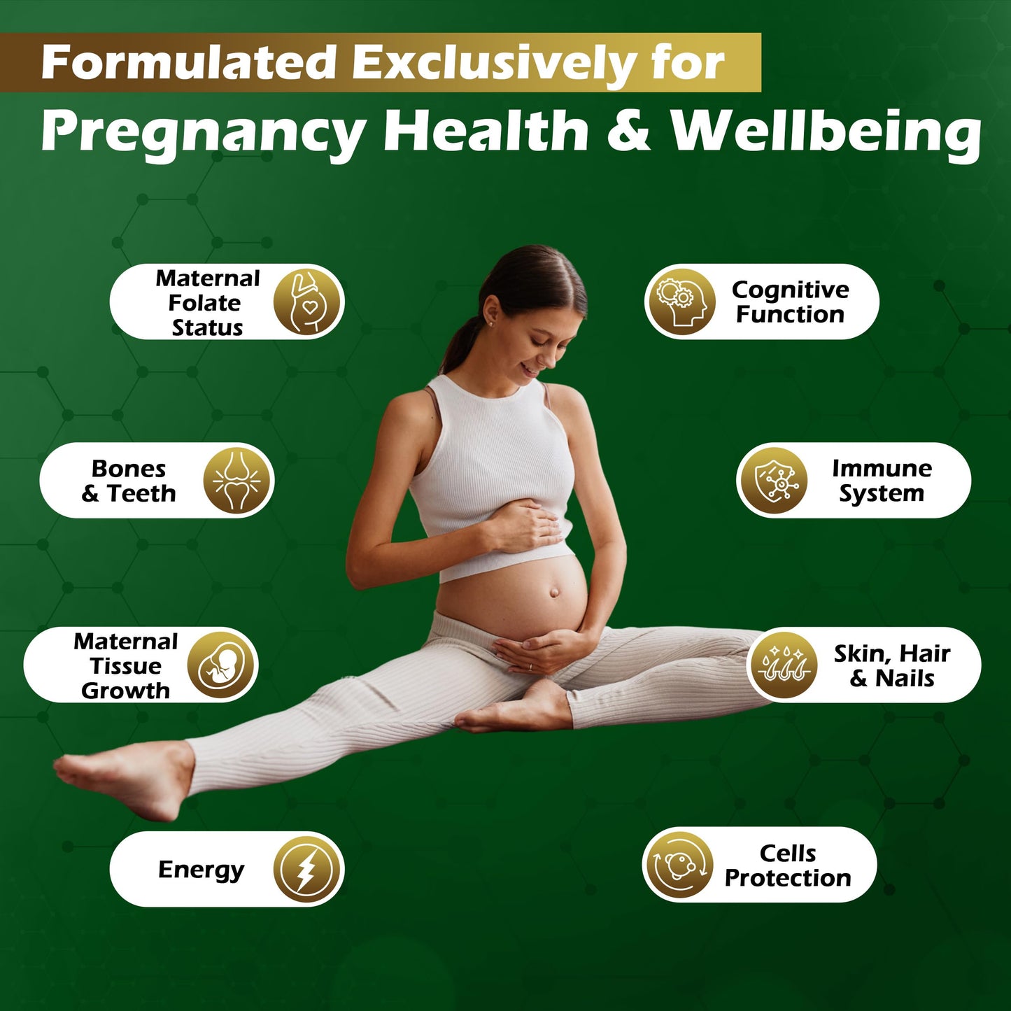 VitaGenerics VITAGENERICS FitPregnancy Multivitamin & Minerals Plus Omega 3, 30 Tablets Plus 30 Capsules, with Zinc, Iron & B Vitamins, Made in UK