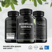Boswellia Serrata Extract 3000mg - 65% Boswellic Acid (150mg per Capsule) - Indian Frankincense - 120 Vegan Capsules (4 Months Supply)