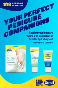 Scholl ExpertCare Exfoliating Heel Peel Foot Mask for Visibly Softer and Smoother Heels, Clinically Proven - 1 Pair