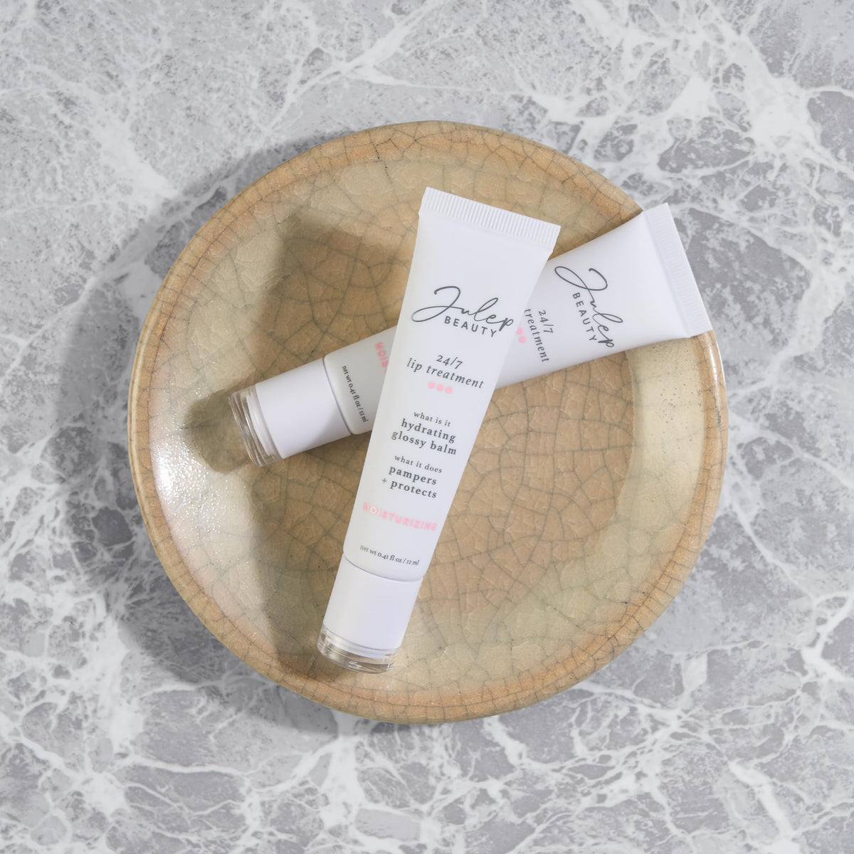 Julep 24/7 Lip Treatment - Hydrating Lip Balm and Lip Sleeping Mask - Moisturising Lip Repair - Soothe Dry Chapped Lips - Shea Butter, Act Natural