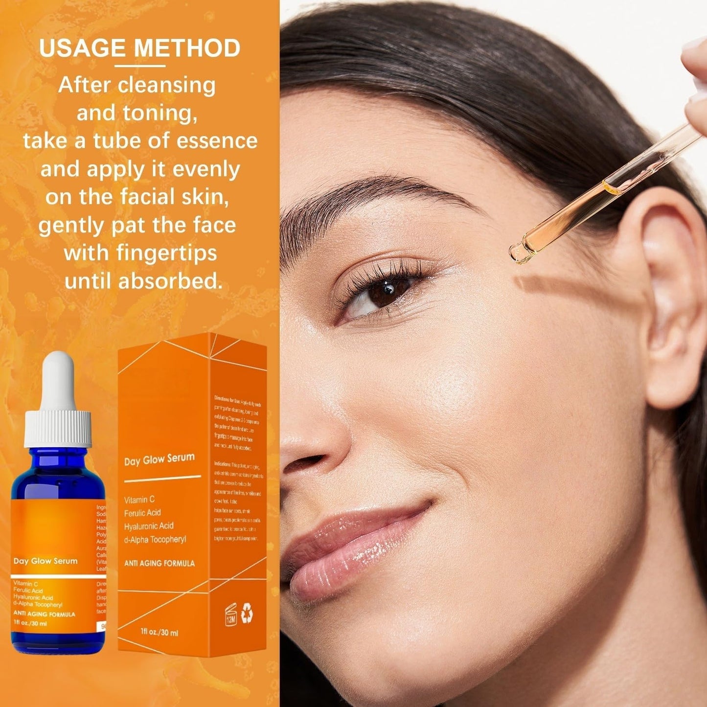 20% Vitamin C Serum Face,Anti-Aging Face Serum,Anti Wrinkle Facial S/erum,Vit C S/erum,Collagen Boosting and Skin Brightening Facial Se/rum,Brighten Hydrate F/ace Se/rum,F/ace Moisturiser,30ml