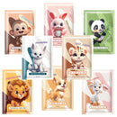 Bettinay 8 PCS Kids Face Masks for Girls, Childrens Cute Cartoon Animal Hydrating Mask for All Skin Types
