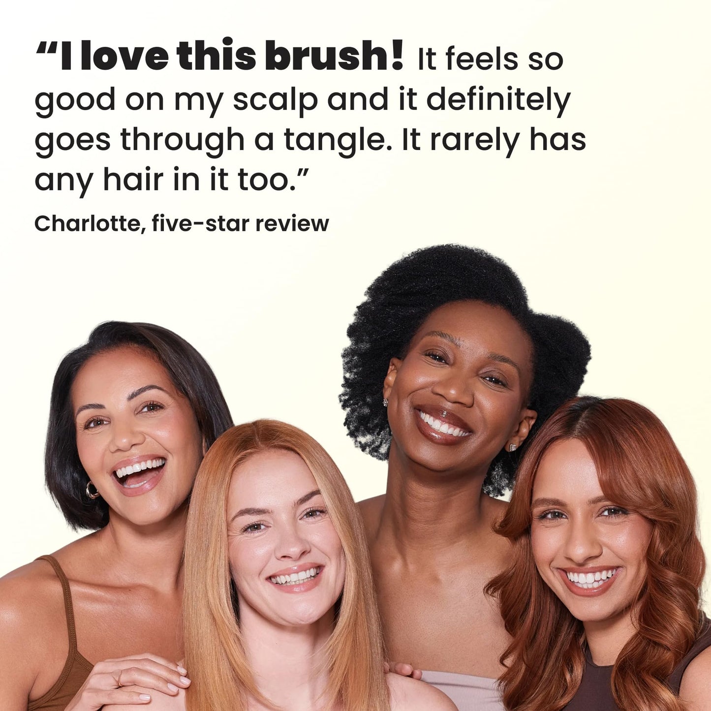 Tangle Teezer Extra Gentle Ultimate Detangler Hairbrush for Wet & Dry Hair - With Unique Wide-Spaced Teeth for Gentle & Effective Detangling - For Less Hair Fall & Breakage - Chamomile