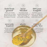 Fushi Turmeric C3 & BioPerine Extract High Strength, 60 Caps | 500 mg High Strength | Fresh-Ground | Min 95% Curcuminoids |Wholefood | Ethical & Vegan Society Approved | Manufactured in the UK