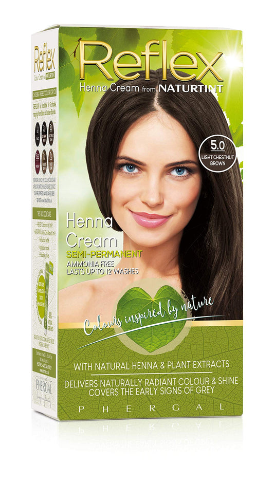 Naturtint Reflex Semi-Permanent Hair Colour 5.0 Light Chestnut Brown