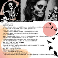 Maggidea Body Paint Color Bruise Wheel Special Effects SFX Zombie Makeup Kit Halloween Professional Non Toxic Face Body Paint Oil Sfx Makeup Set (01) (Black+White)
