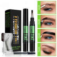 Eyebrow Tint Dark Brown Eyebrow Tint & Dye Gel – Semi-Permanent Waterproof Brow Cream with Brow Cards & Brushes. Lasts 2 Weeks, Natural-Looking Pencil-Free Makeup for Perfectly Defined Brows