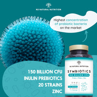 Probiotics 400 Billion CFU/gr* Shock Treatment with 20 Multi Strains, Prebiotics & Zinc with Highest Concentration. Probiotics for Gut Health and IBS Relief. 76 Days Dosage. EU. N2 Natural Nutrition