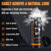 Uruses 2 Pack Hair Styling Powder for Men, 10g Hair Powder, Matte Texture Powder, Long-lasting Hold and Easy Application without Oily