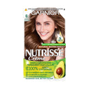 Garnier Nutrisse Permanent Hair Dye, Natural-looking, hair colour result, For All Hair Types, 6 Light Brown