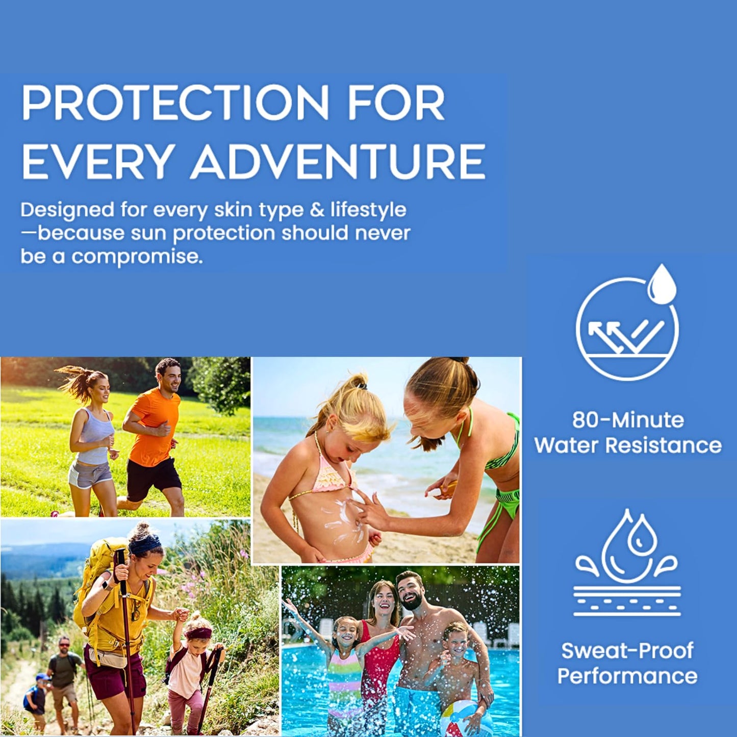 Non-Toxic Natural Mineral Sunscreen SPF 50 | Safest Organic Beef Tallow Moisturiser & Non Nano Zinc Oxide Sunscreen | Reef Safe, Clean Non-Greasy Formula Sunblock for Face & Body | Women & Men