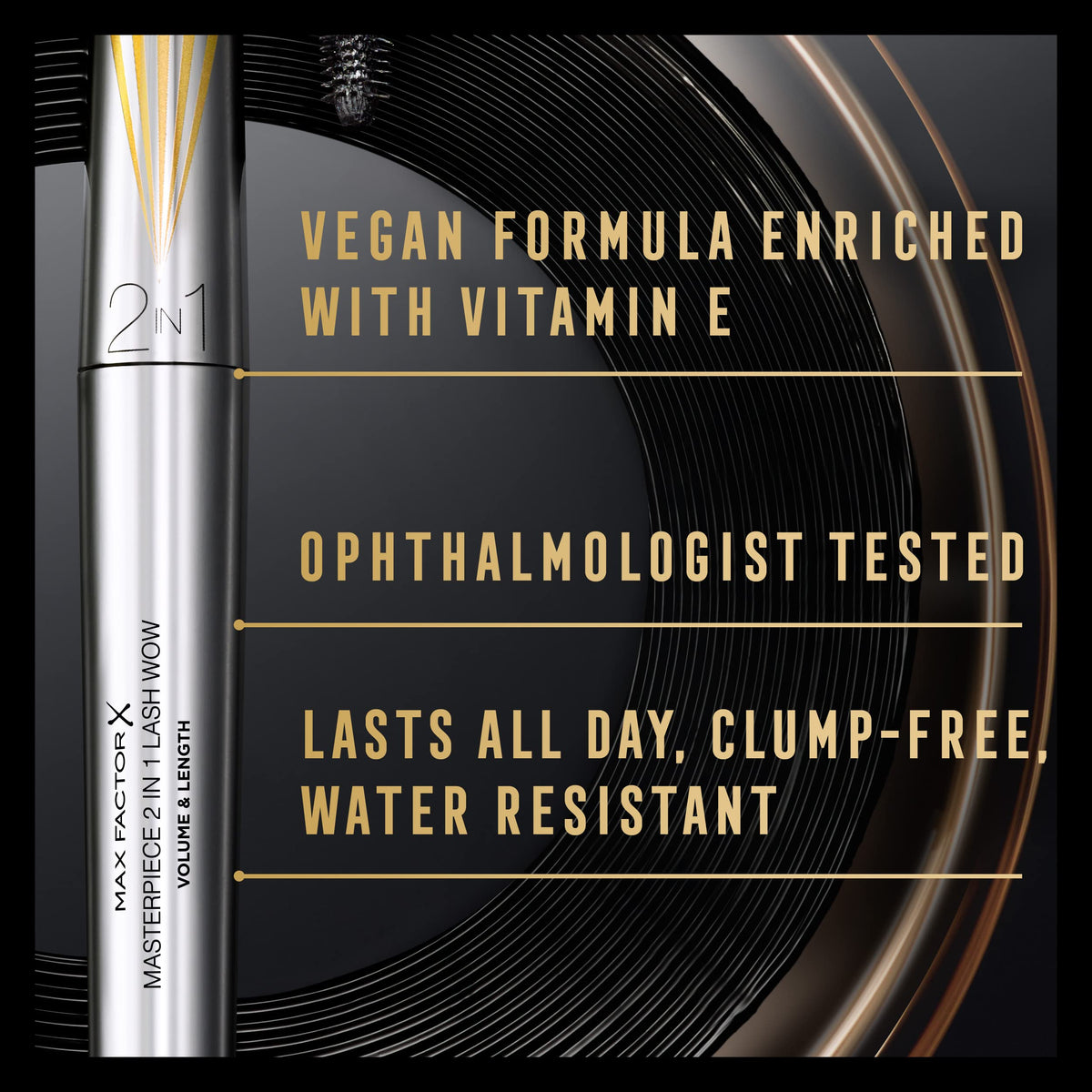 Max Factor Masterpiece Lash WOW Mascara, 001 Black, 7.0 milliliters, Pack of 1