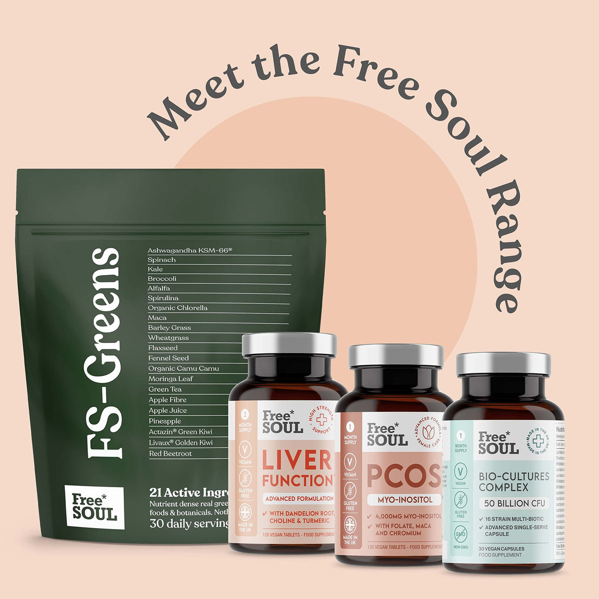 Free Soul Liver Supplement - Advanced Liver Cleanse, Detox & Repair | High Strength Liver Care with Choline, Dandelion Root, Turmeric, Artichoke, Ginger, Acai and More | 120 Tablets Gluten Free & Vegan