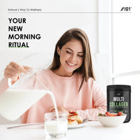Multi Collagen Protein Powder (400g) - Types I, II, III, V & X - Hydrolyzed Grass Fed Bovine, Wild Caught Fish, & Free-Range Chicken & Eggshell Collagen. Non-GMO, Halal.