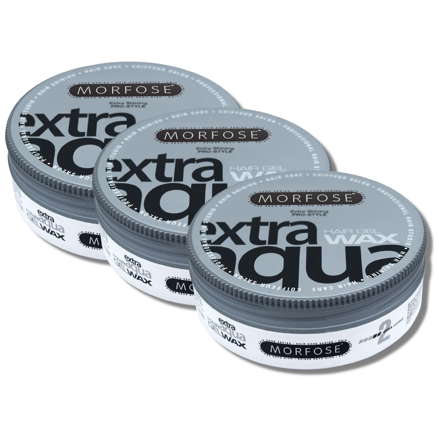 Morfose Aqua Hair Wax (Extra Aqua, 175 ml (Pack of 3))