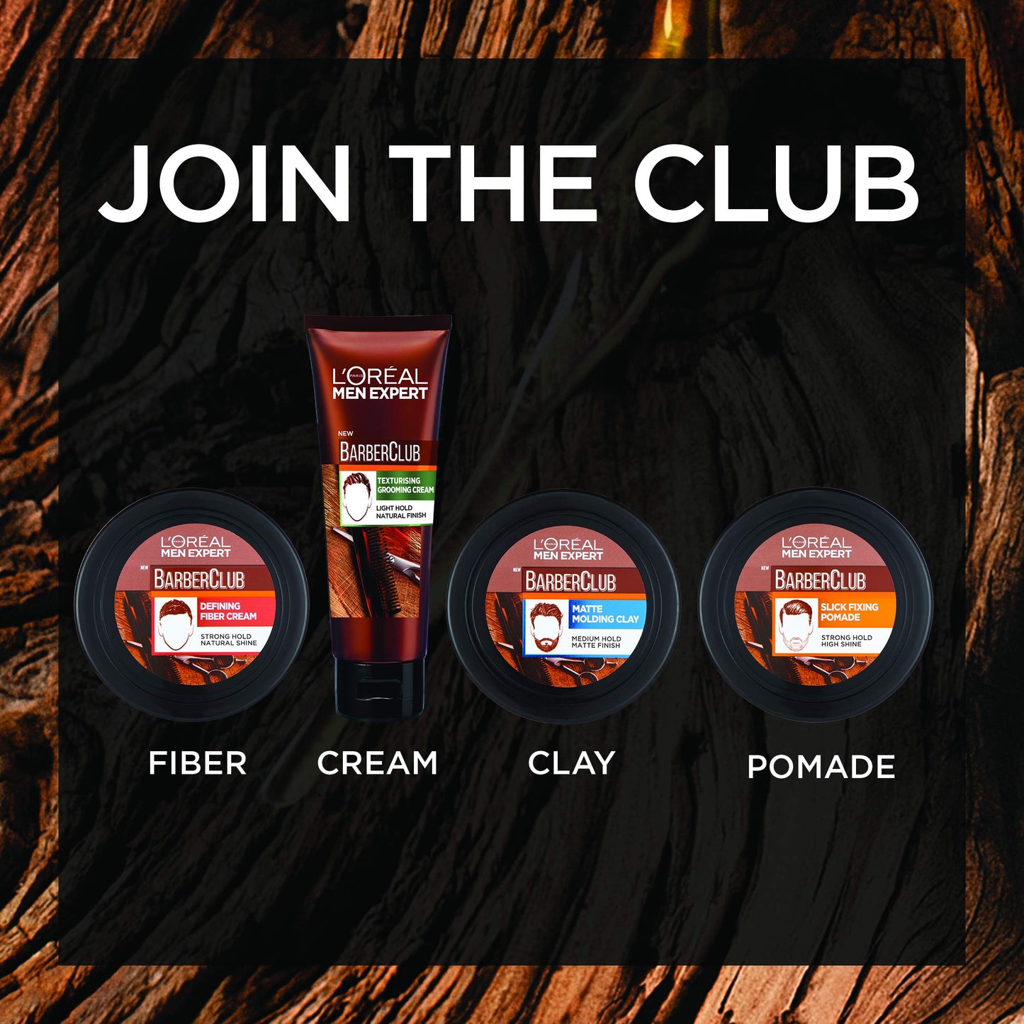 L’Oréal Paris men expert L'Oreal Paris Men Expert Barber Club Matte Molding Clay, Matte Finish with Medium Hold and Texturised Definition, Enriched with Natural Cedarwood Essential Oil, Barber Club Clay, 75ml