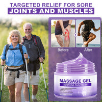 Massage Gel for Joint Activities Throughout The Body, Joint Pain Gel for Back, Muscles, Feet, Knees, Neck and Shoulders - Muscle Rub Rich in Natural Extracts 100g