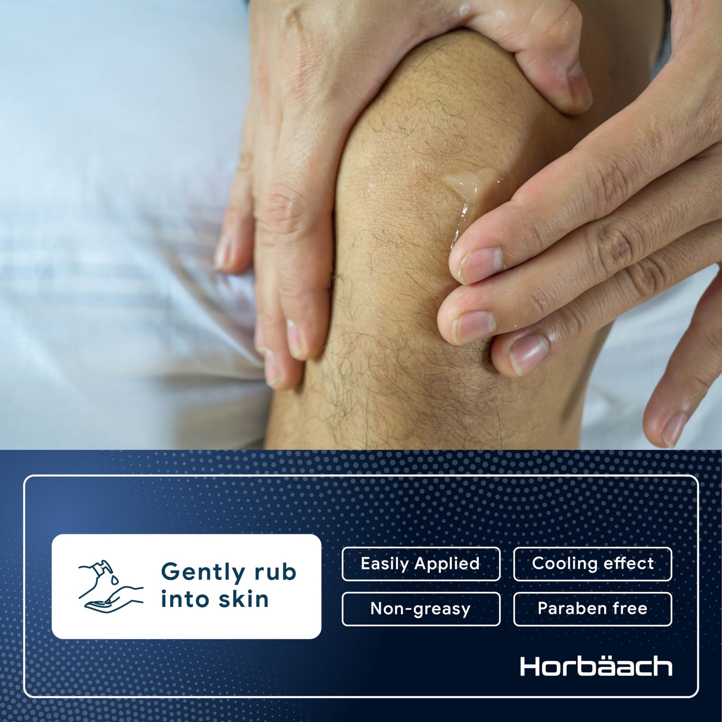 Horbäach Glucosamine Gel | 150 ml | with Menthol and Capsicum | Cooling Effect | Highly Absorbable, Non-Sticky and Non-Greasy Gel | By Horbaach