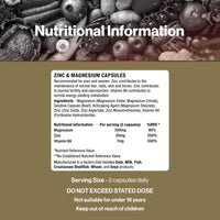 Vit Direct - Zinc and Magnesium Supplements with Vitamin B6 - Jumbo Pack - 200 Capsules - Supports Energy, Reduces Tiredness & Fatigue - Promotes Healthy Hair, Nails, Skin & Bones