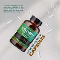 Newgate Labs Marine Collagen 350mg with Hyaluronic Acid, Vitamin C & Vitamin E - 120 High Strength Capsules - GMO Free - Halal - Made in The UK
