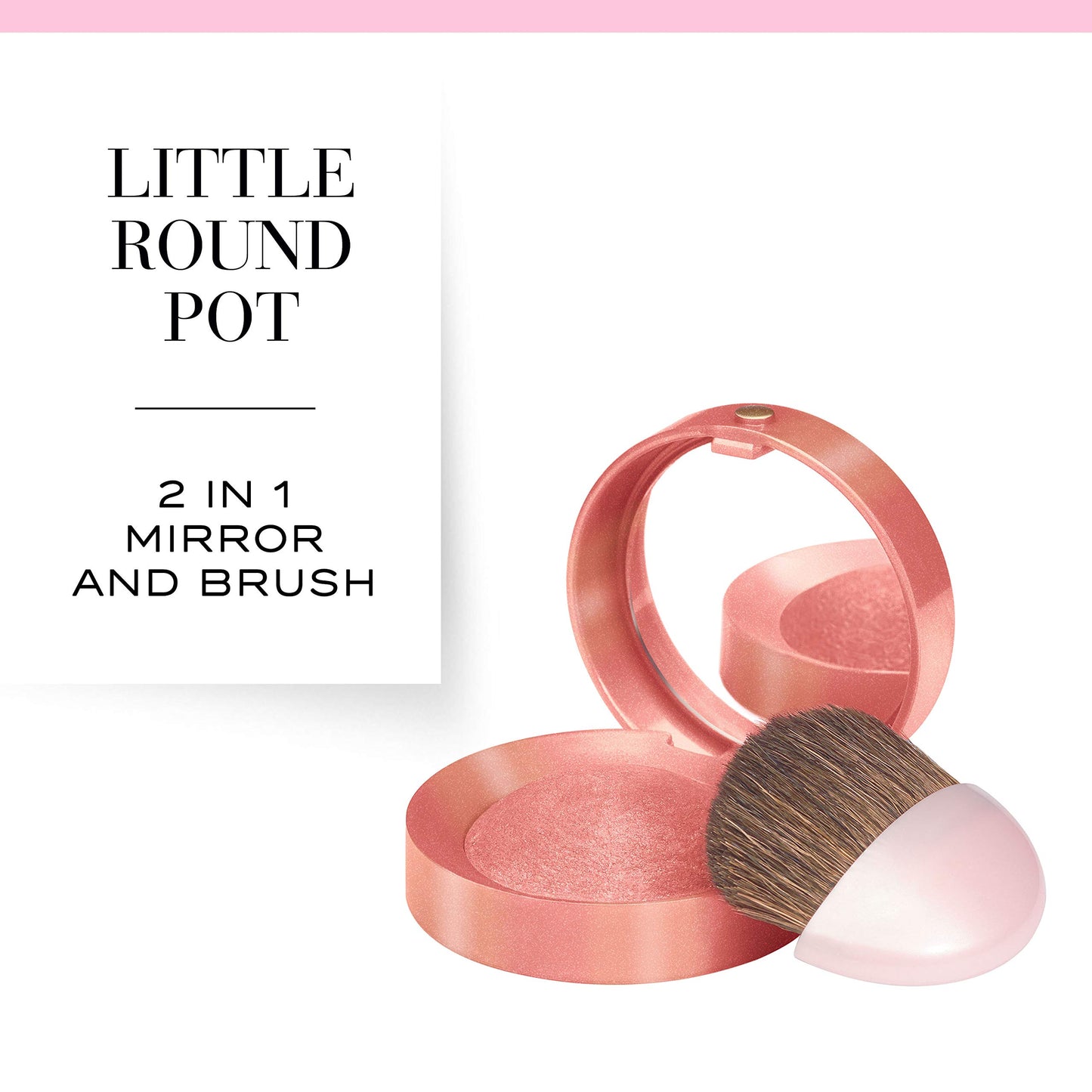 Bourjois Little Round Pot Blusher 16 Rose Coup De Foudre, 2.5g