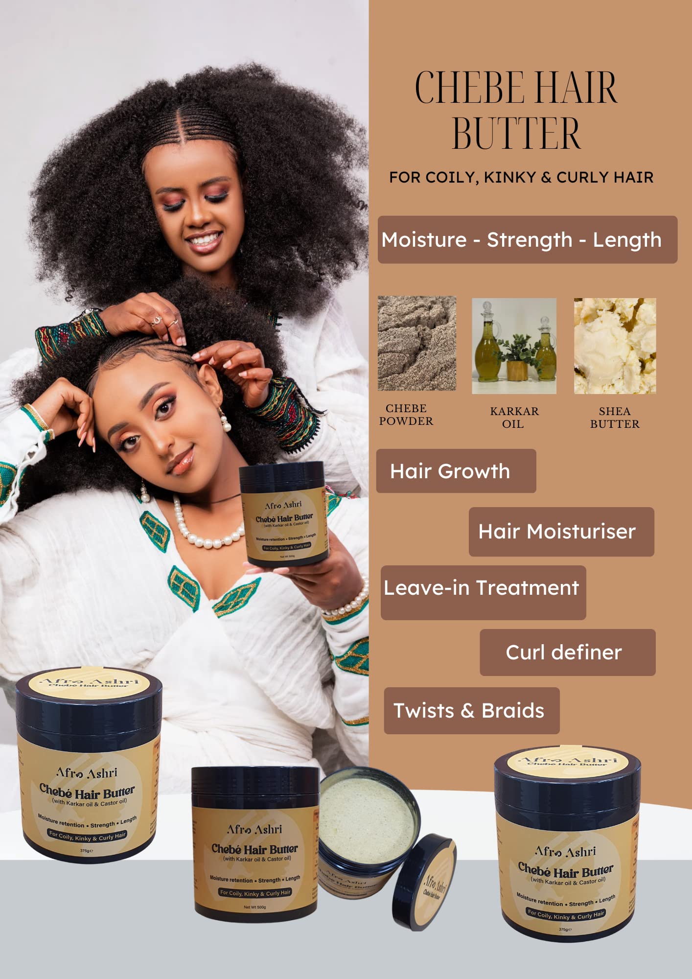 Generic Afro Ashri Chebe Hair Butter 225g