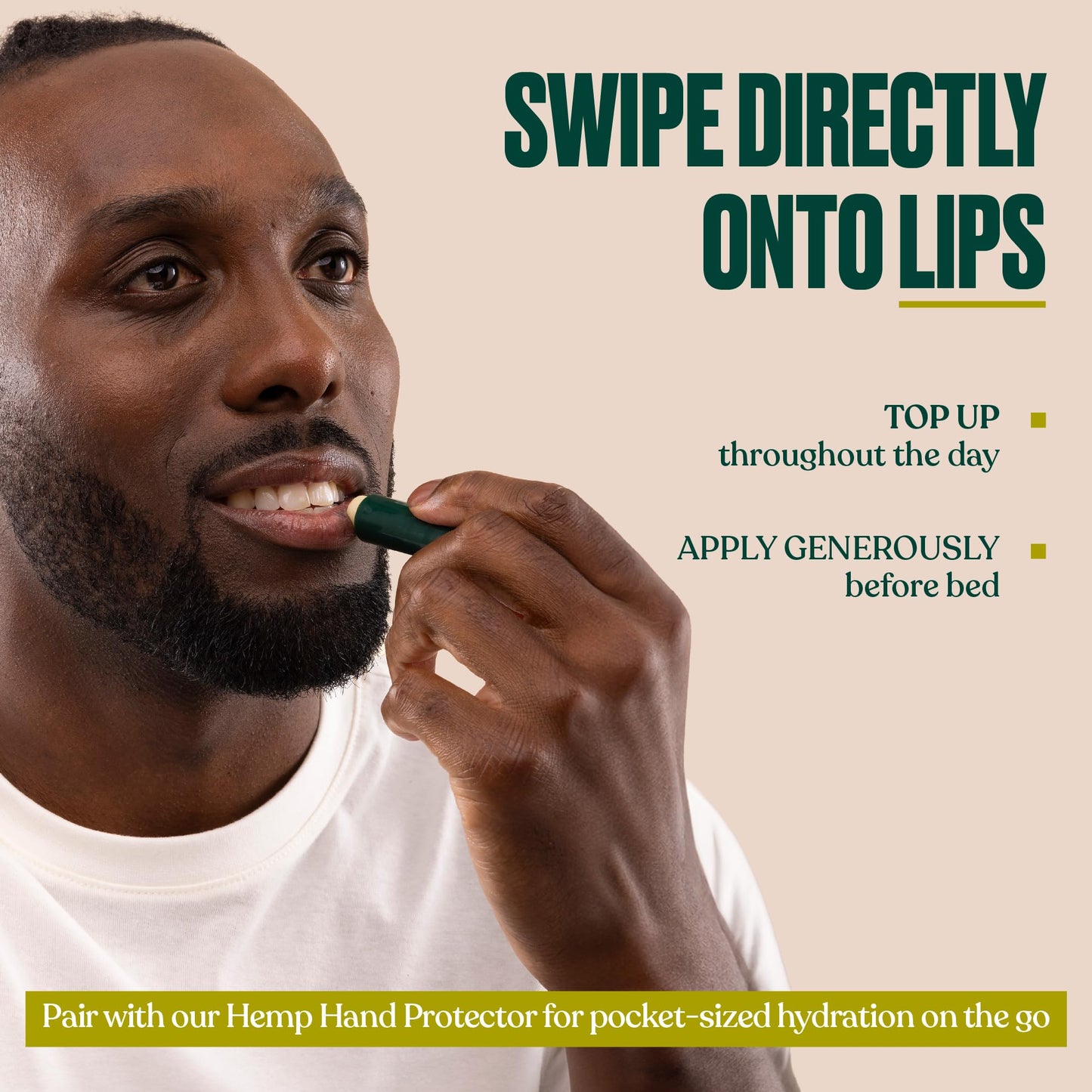 The Body Shop Hemp Lip Rescue Stick (1x 4.2g), Heavy-Duty Hydration for Dry Lips, Nourishing Lip Balm, Softening Stick for Ultra-Dry Lips, 24H Lip Moisturiser, 98% Natural-Origin Ingredients, Vegan